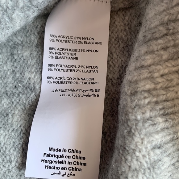 Thyme Maternity NWT Grey Turtle Neck or Cowl neck Sweater size 3X - Picture 4 of 9